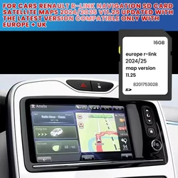 New version 2024 for Renault R-LINK Navigation SD Card V11.25 - 8201753028 Satellite GPS SD Card Maps