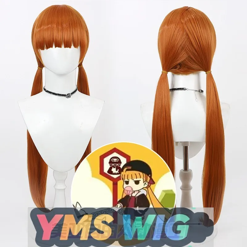 

【YMS WIG】Анимация Luo Xiaohei War Story Shan Xin Косплей Парик Оранжево-красные длинные волосы Реалистичная кожа головы