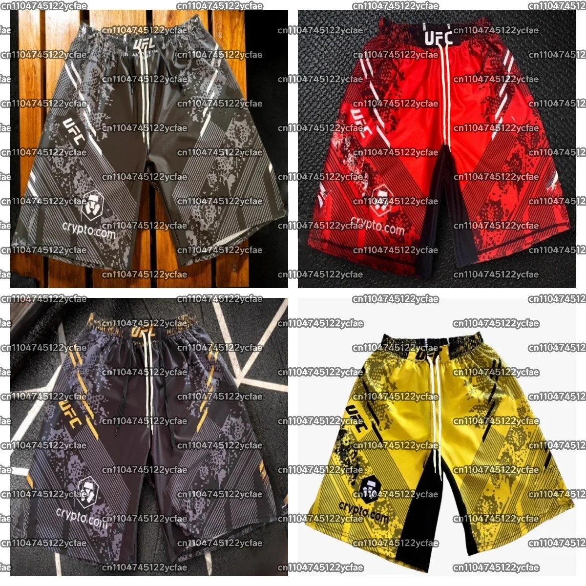 

UFC 2025 Men's Quick Dry Sports Shorts Autumn Fitness Breathable Sweat-Absorbing Comfortable Fighting Boxing Workout Shorts