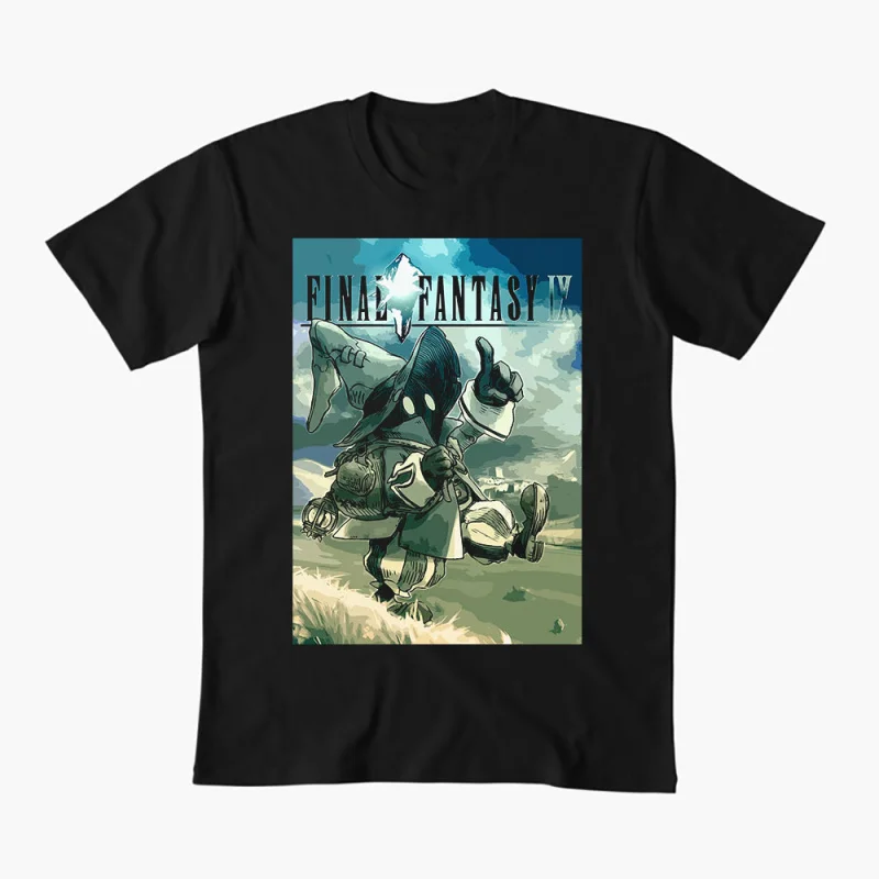 

Vivi Ornitier Final Fantasy IX Gift T shirt for RPG gamer 100% cotton Short Sleeve Graphic Clothes All size tops S-6XL