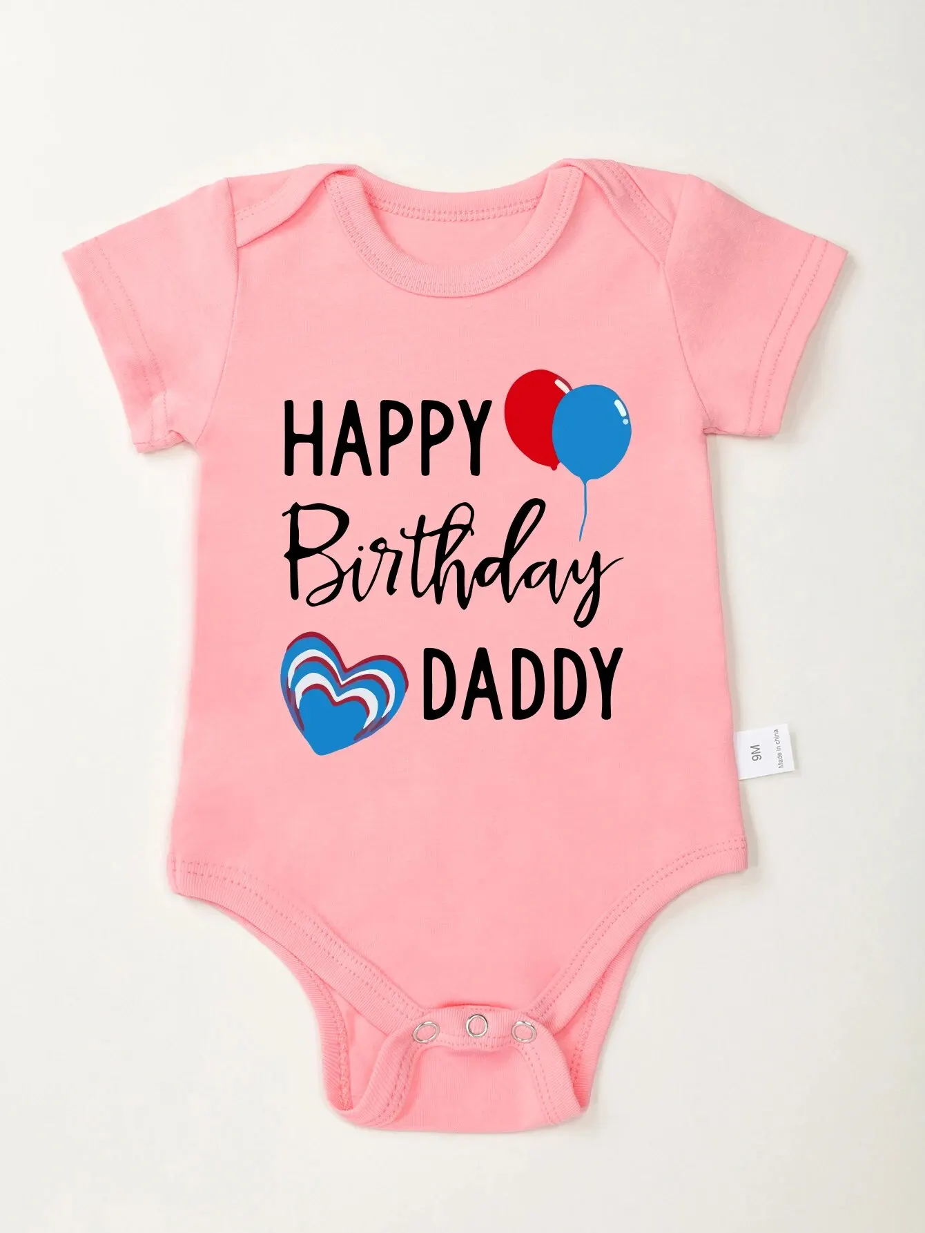 Happy Birthday Daddy Infant Onesie Family Party Cute Baby Girl Clothes Pregnancy Announcement Surprise Newborn Romper Cotton