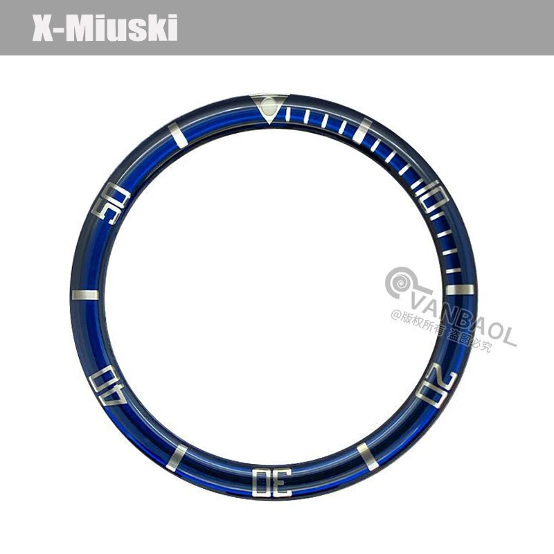 38mmx31.5mm Resin SKX007 Watch Bezel Insert Fit For Seiko SKX007 SKX009 SRPD NH35 NH36 Watch Case Men's Watches Replace Bezel