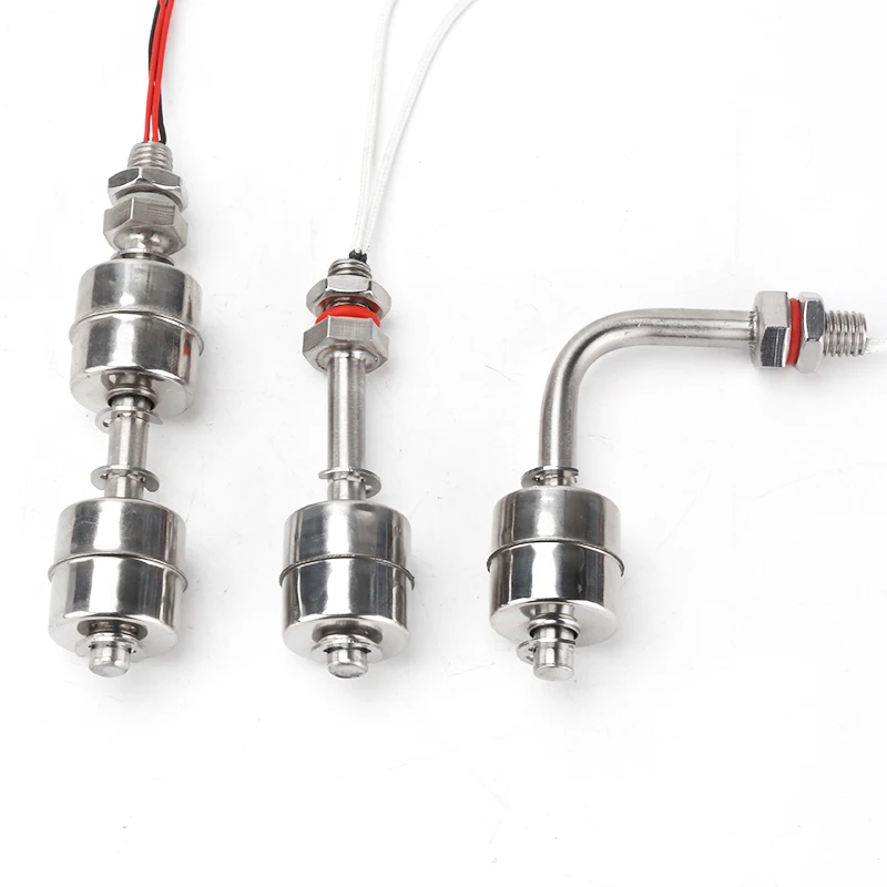 Small inductive liquid level sensor, dual float switch, water tank water level controller, high-temperature 304, side-mounted