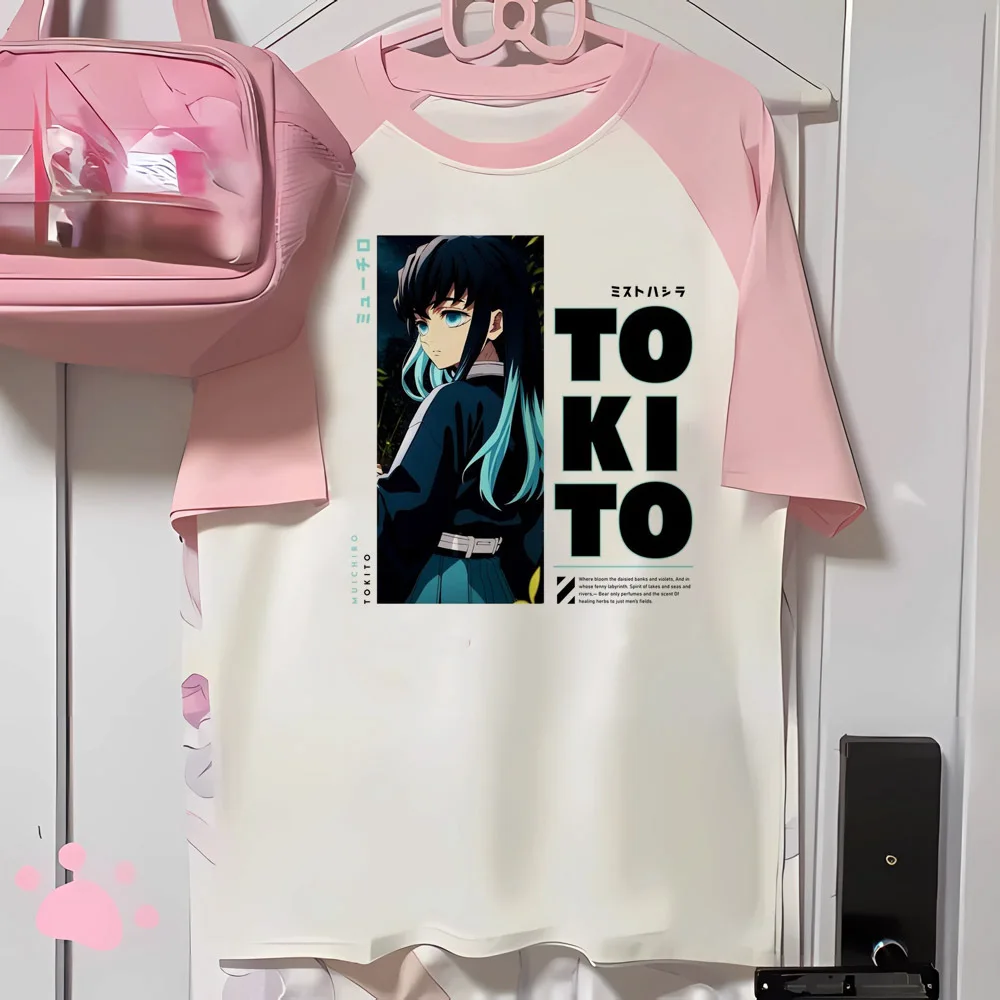 Muichiro Tokito t shirt women harajuku tshirt female harajuku Japanese graphic clothing