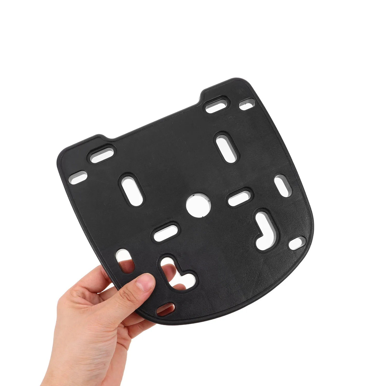 2Pcs Universal Thickened PP Motorcycle Trunk Rack Base Plate Rear Cargo Support Bracket for Electric Bike Storage Box Luggage