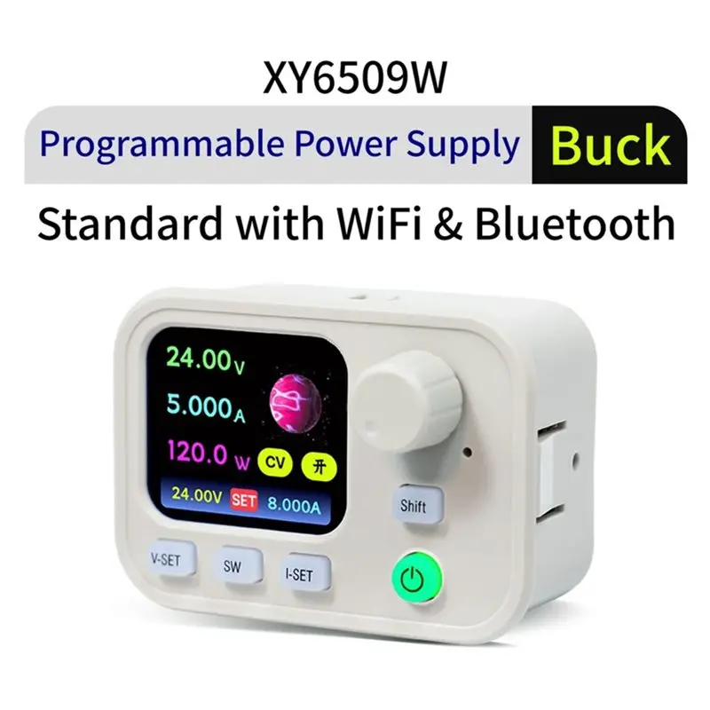 A93E-XY6509W DC Step-Down Power Supply 65V 9A 585W Digital Step-Down Converter Wifi Bluetooth MPPT IPS Color Screen