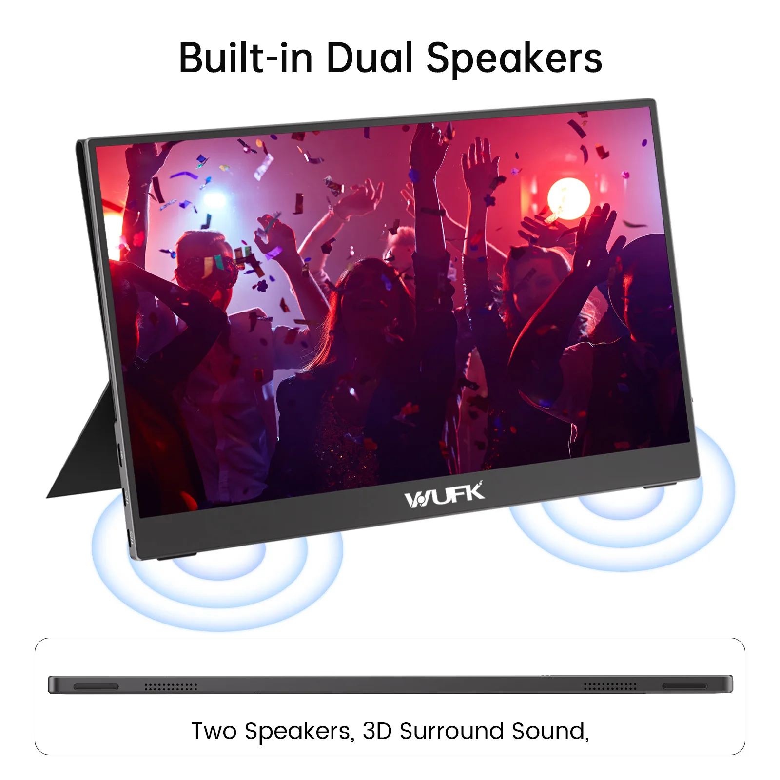 13.3-Inch OLED portable display One-line direct connection switch Computer secondary screen 60hz mobile phone expansion screen