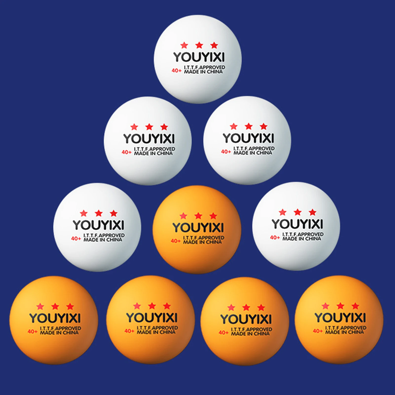 Training Purpose Table Tennis Ball Yellow White Ping-pang Resin Ball ABS Lightweight Ping-pang Ball
