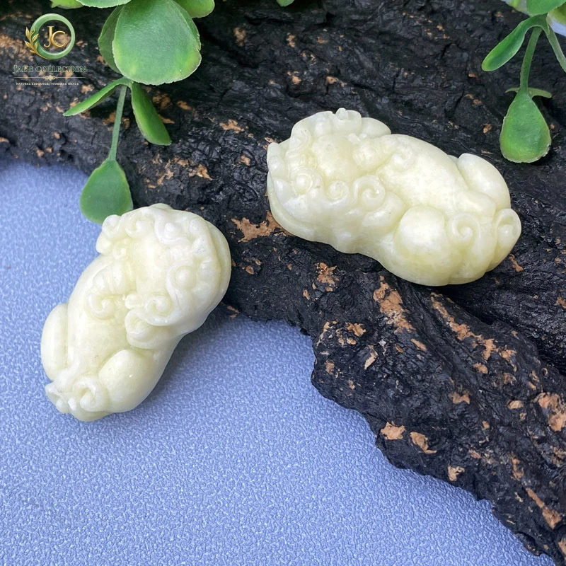 Lan Tian Jade Pixiu Pendant Live-Stream Sales Gift Exhibition Street Stall Wholesale Supply Caihua Jade Pendant for Men and Wome