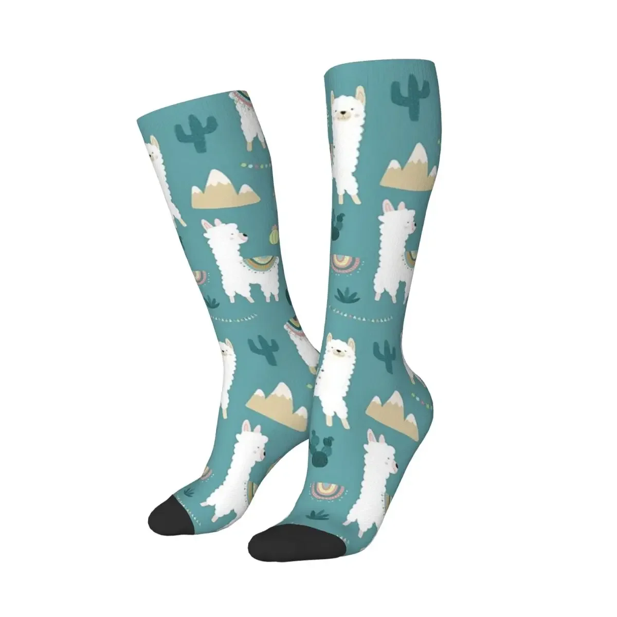 Llama Alpaca Animal Socks Harajuku High Quality Stockings All Season Long Socks Accessories for Man's Woman's Christmas Gifts