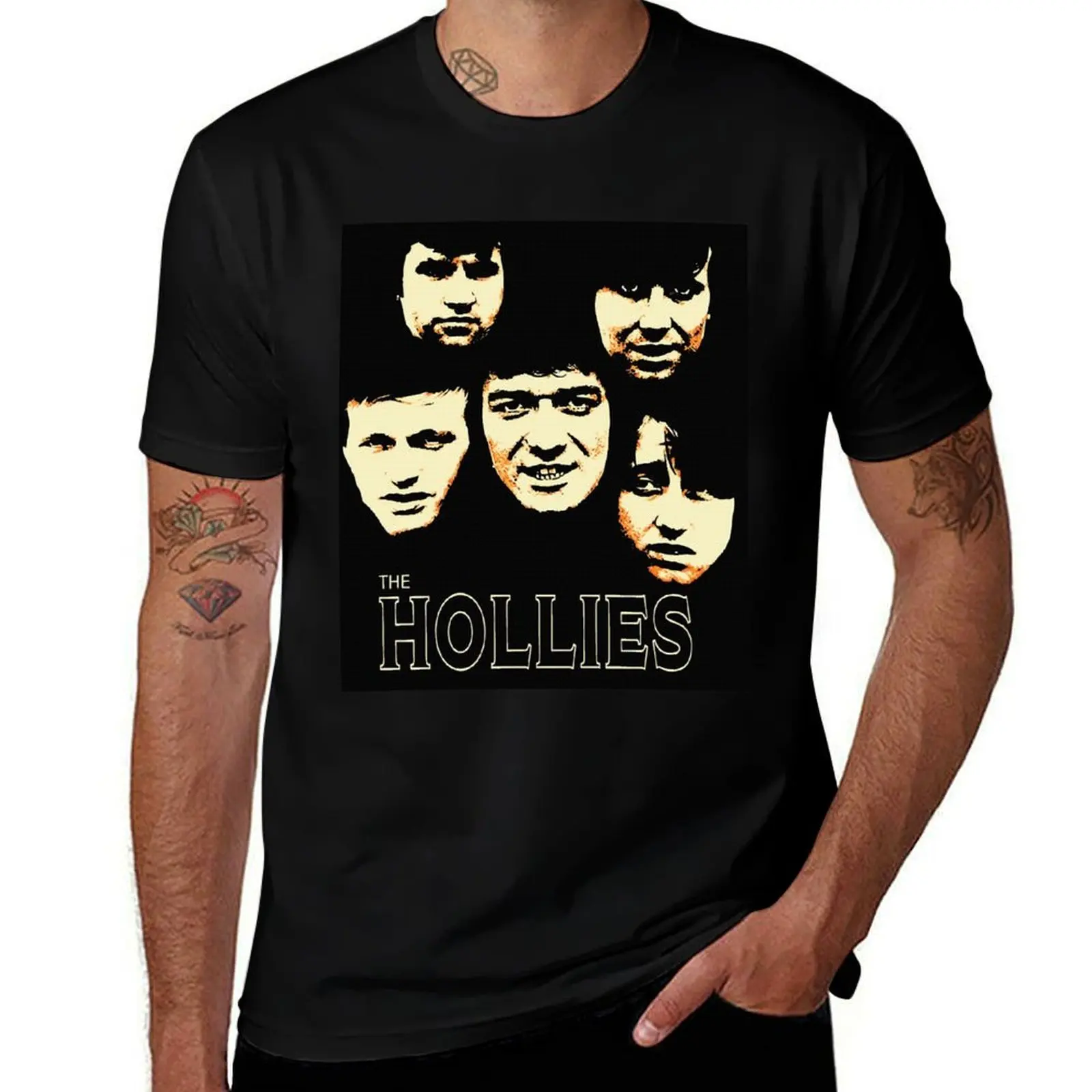 Vintage Retro The Hollies Slim Fit Handmade Best S Gifts Best Men T-Shirt t shirts designer T-Shirt
