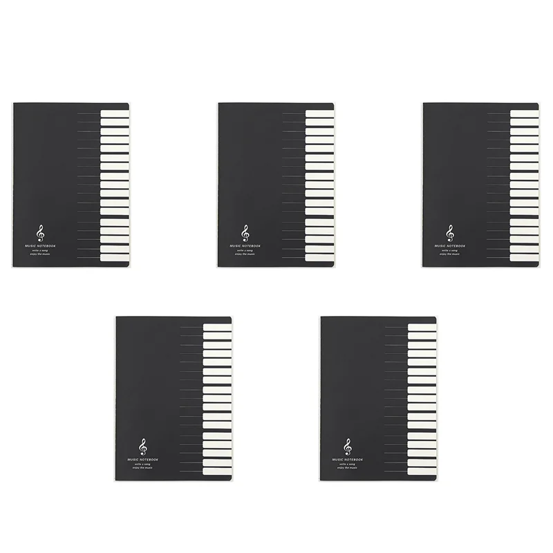 GW-5X Quaderno con note musicali a cinque linee Quaderno con linguetta musicale per personale