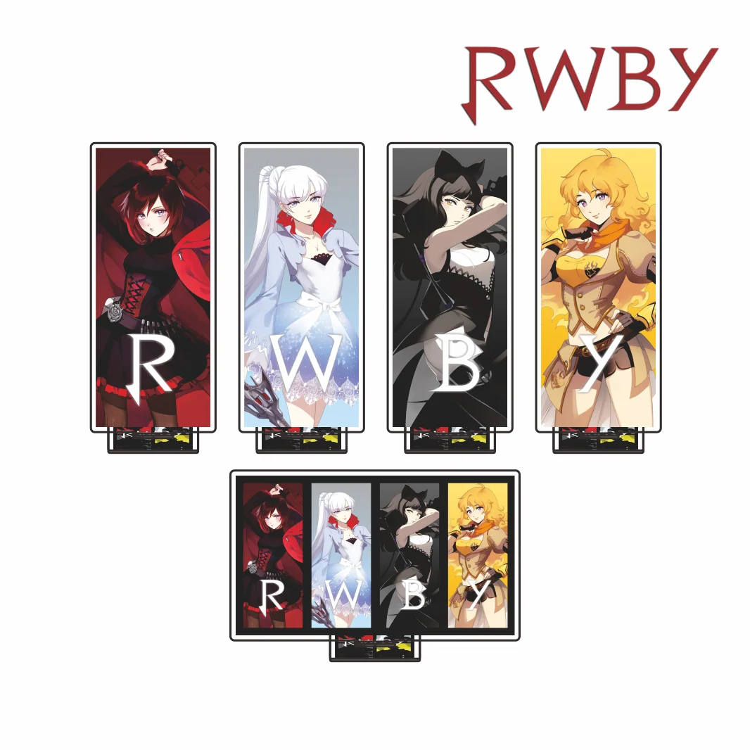 RWBY Series 2026 New Arrival 15cm Acrylic Stand Ruby Weiss Blake Yang Anime Character Desktop Ornament Collectible Gift Keychain