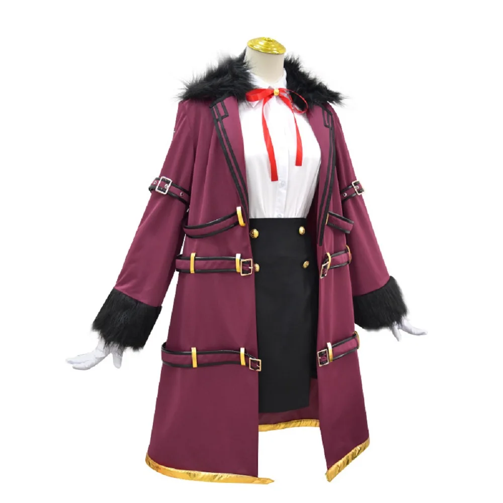 Unisex Anime Cos Rikuhachima Aru Cosplay Costumes Halloween Uniform Dress