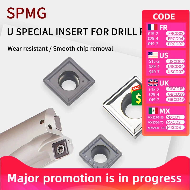 

SPMG/SPGT/SPGG05 06 07 09 11 14 Fast Violent Drill Blade KT930S YZ15TF YZ735 YZ6020 H05 Carbide Turning Insert CNC Cutting Tool