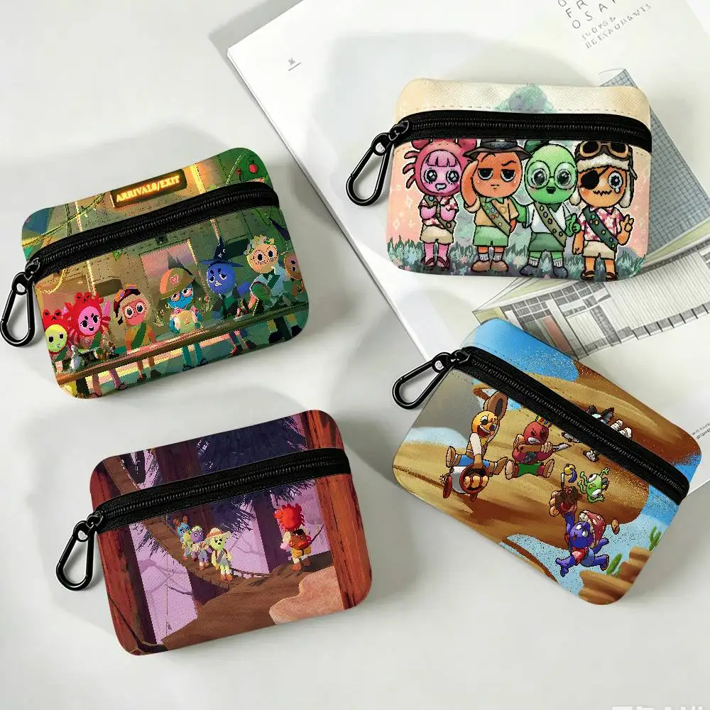 Popular Game Peak Microfiber Oxford Cloth Zipper Wallet Multifunctional Hanging Coin Bag For Credit Cards Keys Coins Earbuds