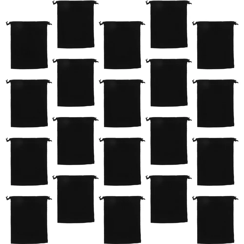 

20pcs Pirate Skull Drawstring Bags Halloween Polyester Coins Pouch Reusable Gift Bag Storage Container
