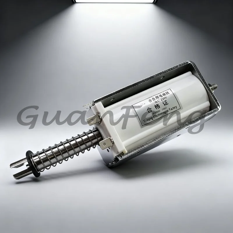Push-pull Solenoid Valve Stroke 60mm Thrust Suction 15kg Micro AC DC 24V 220V