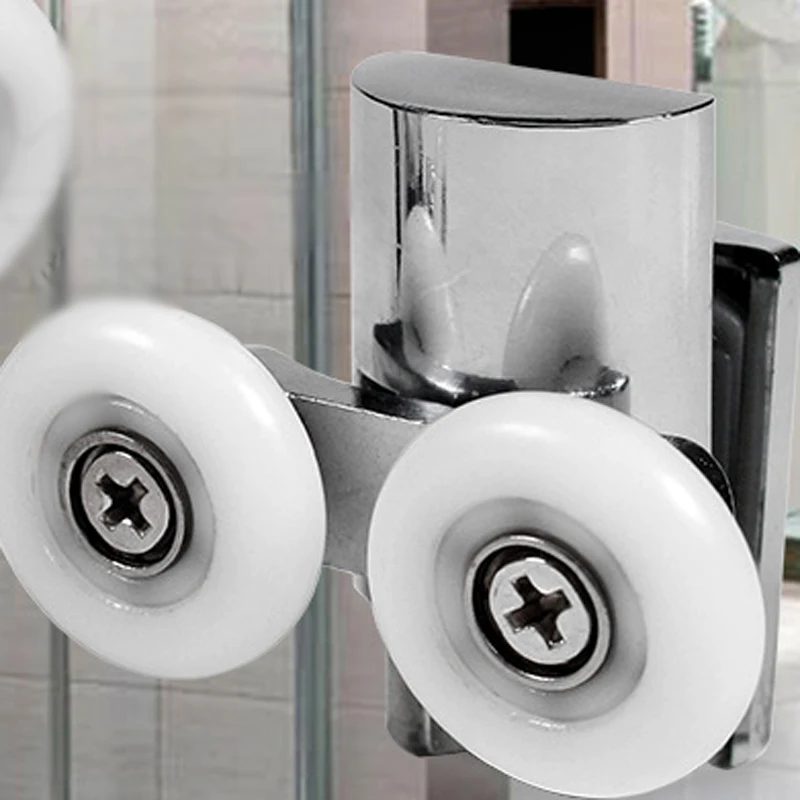 

Ролик для раздвижных дверей 23 мм, верхний, круглый, для стеклянных душевых кабин, двойное колесо