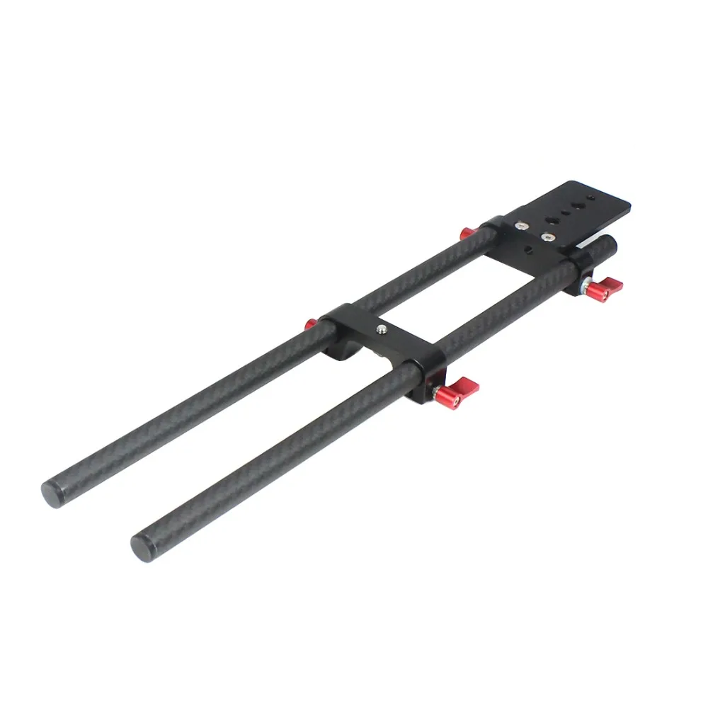 2 Stück 10cm 25cm 30cm 40cm Carbonfaserrohr mit 15mm Teleobjektivhalterung für Rig-Schienen-Klemmsystem Follow Focus SLR-Kameras – Detail 5
