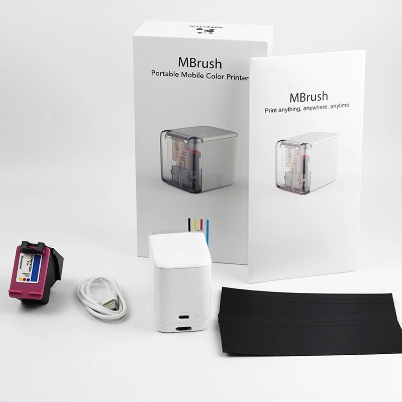 MBrush Handheld Printer Inkjet Full Color Custom Content Portable Mini