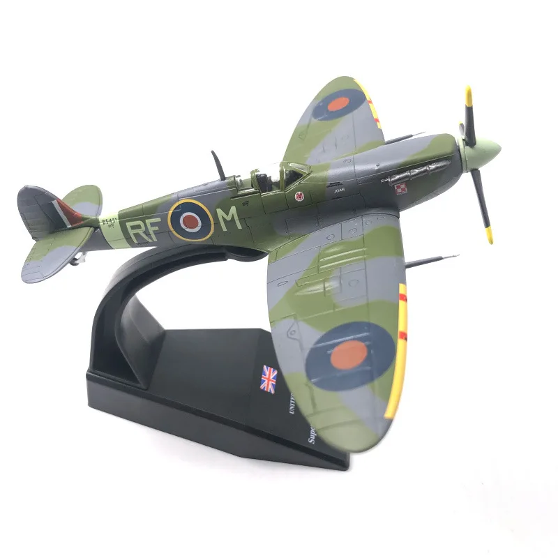 

Масштаб 1:72, модель истребителя Spitfire времен Второй мировой войны, имитация сплава, готовый продукт
