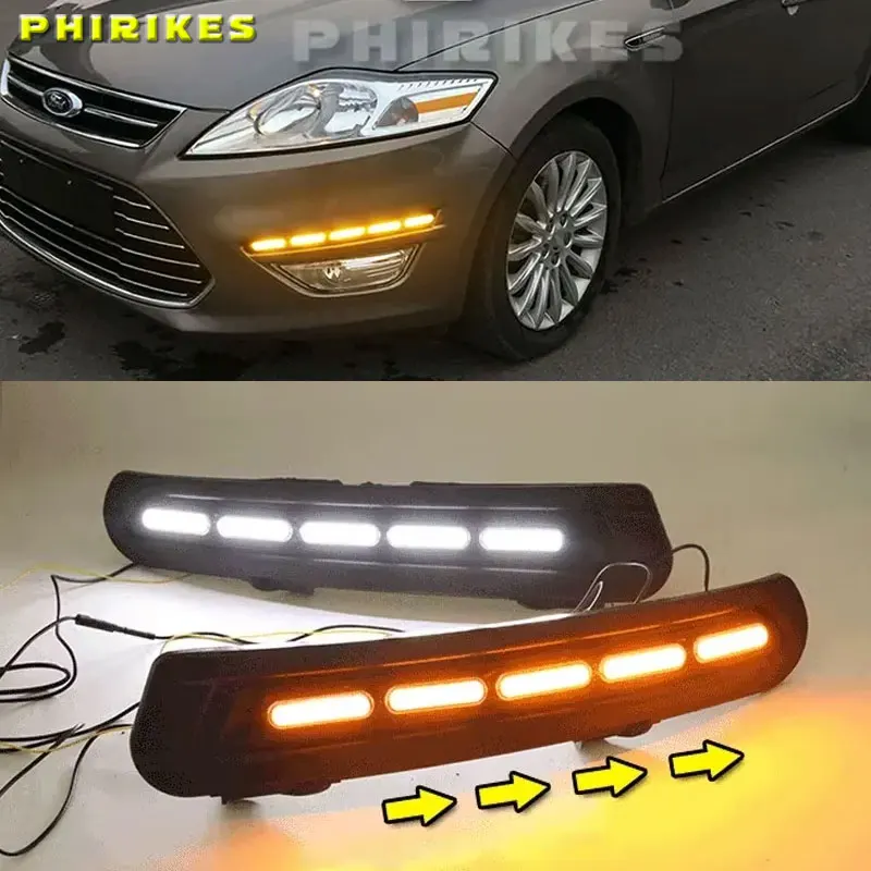 1-paio-di-luci-diurne-a-led-drl-adatte-per-i-fendinebbia-anteriori-dell'auto-ford-mondeo-2011-2013