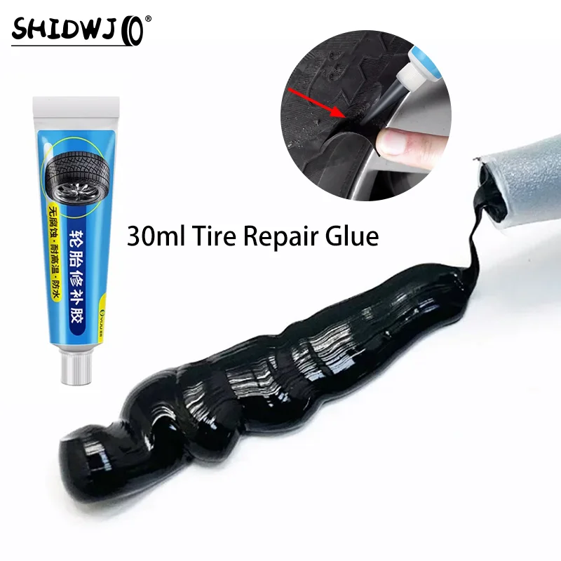 Black Tyre Repair Instant Liquid Strong Rubber Glues Wear-resistant Rubber Non-corrosive Adhesive Glue Car Instant Strong Tools