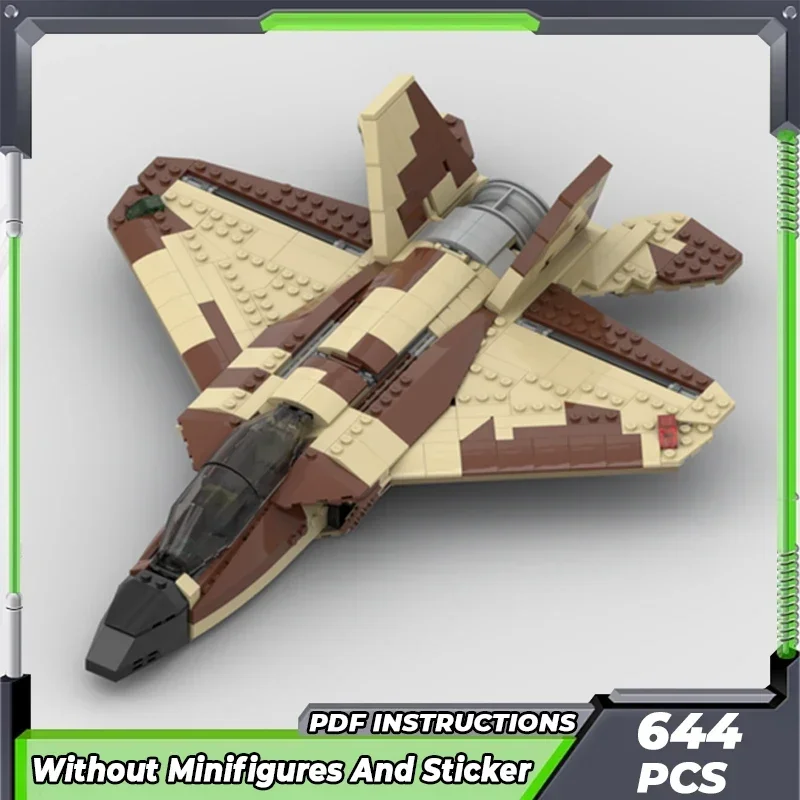 Moc Building Bricks Military Weapon Model Desert-camo Power Jet Technology Modular Blocks Gifts Christmas Toys DIY Sets Assembly