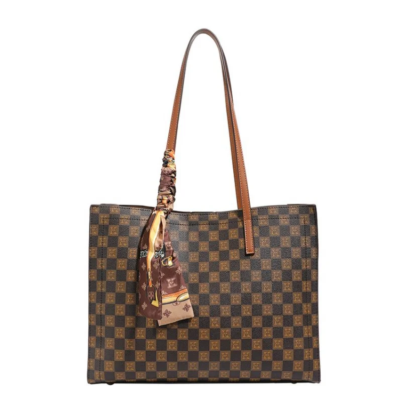 حقيبة كتف أنيقة للسيدات مصنوعة من جلد الغنم الدهون موناكو كاجوال عتيقة ومظهر أنيق وواسع #5