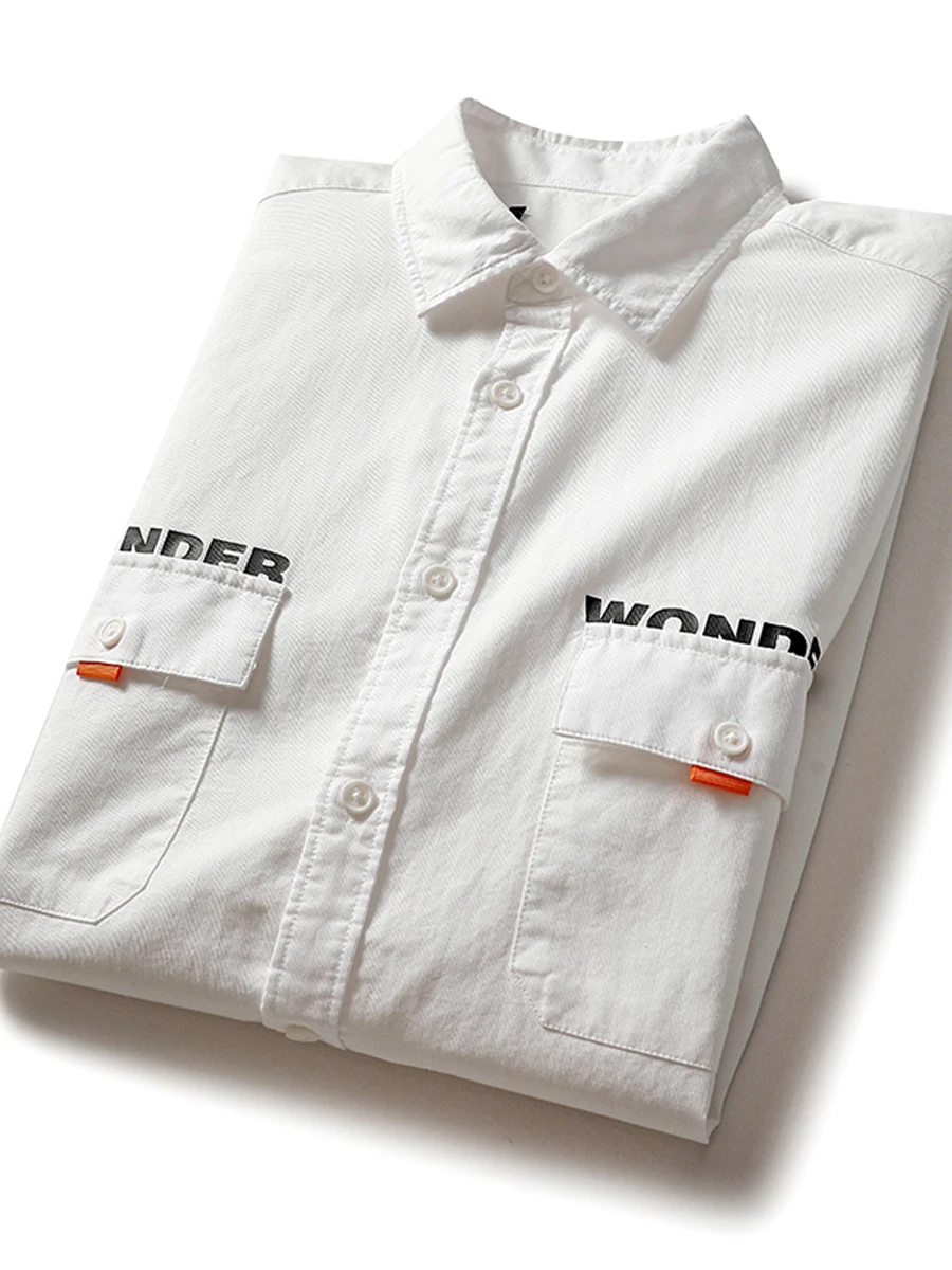 

Summer Cotton Printed Casual irt Loose Fit ort Sve Men's Faion Workwear f Sve Breathable Stand Sle Youth