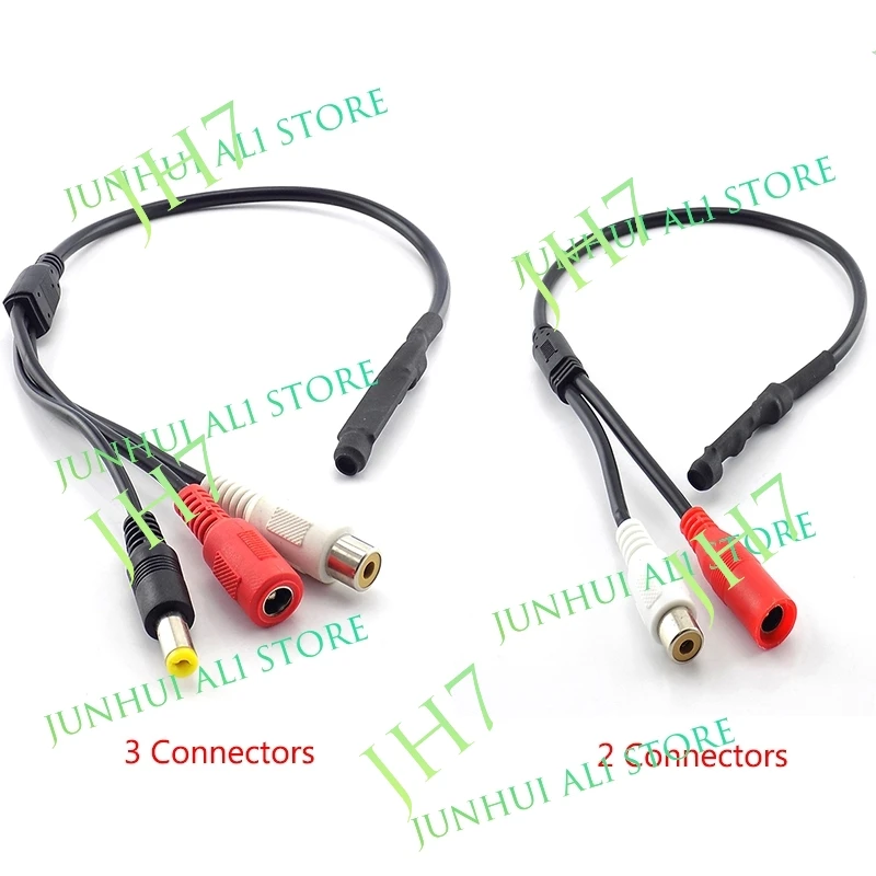 DC 12V Connector Mini Micro Audio Sound Monitor Audio Pickup Device Terminals DC Power Cable for Camera CCTV Microphone Video B1