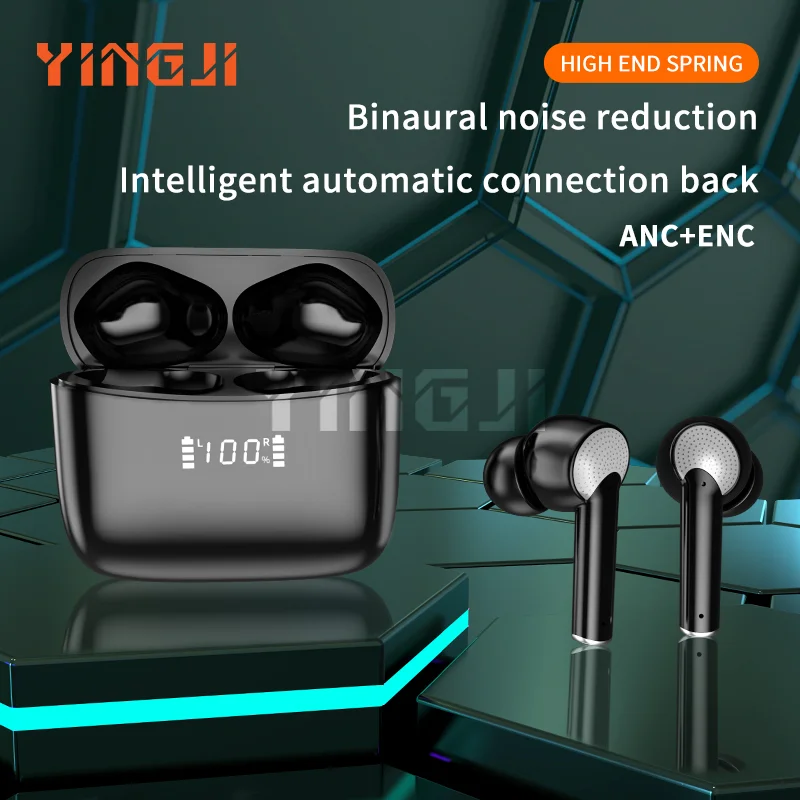 

J8 Pro Earbuds Earphone Noise Cancellation Custom Made Logo ANC Earphone Original Quality ANC+ENC Headphone