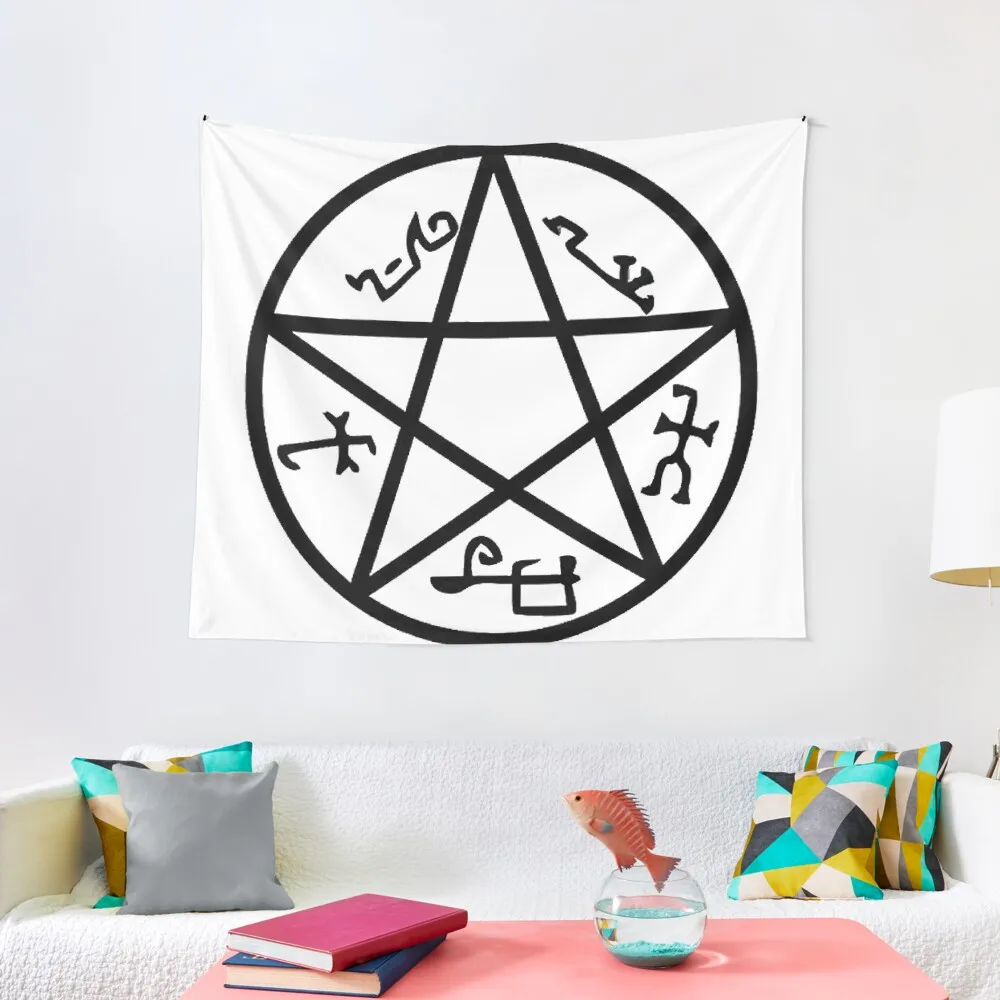 

Devils trap Tapestry Aesthetic Home Decor Room Decorating Aesthetic Wall Hangings Decoration Decoration Home Tapestry