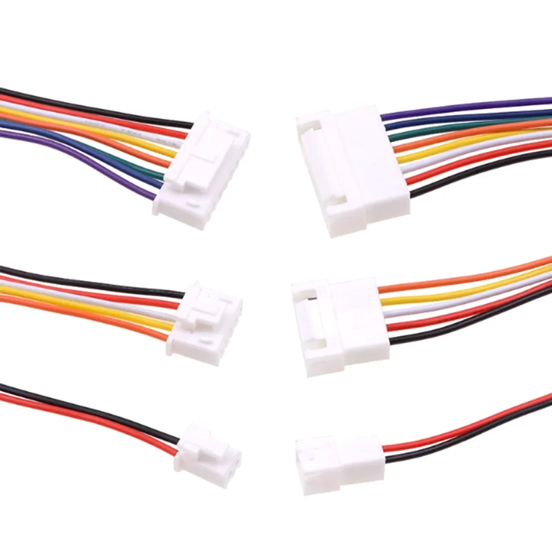 5Sets  XHB2.54 XHB 2.54mm Wire Cable Connector 2/3/4/5/6/7/8 Pin Pitch Male Female Plug Socket 20cm Wire Length 26AWG