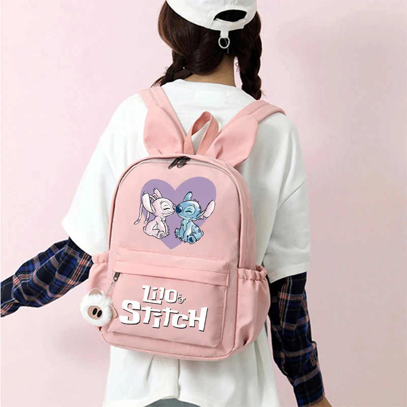 Disney Lilo Stitch Backpack Teen Girl Boy Back To School Backpack School Bag Rucksack Women Canvas Rucksack Kid Birthday Gift