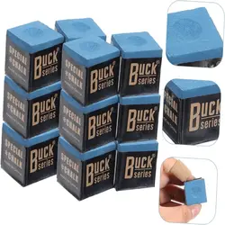 12PCS Billiards Cue Chalks Billiards Accessories Anti Slip Wear-resistant Durable Portable Light Professional Snooker Chalk