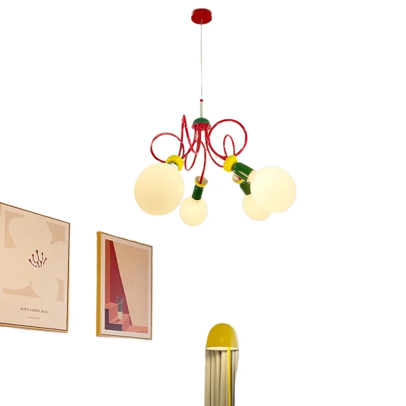 

Bedroom fun chandelier simple modern children's room study lighting