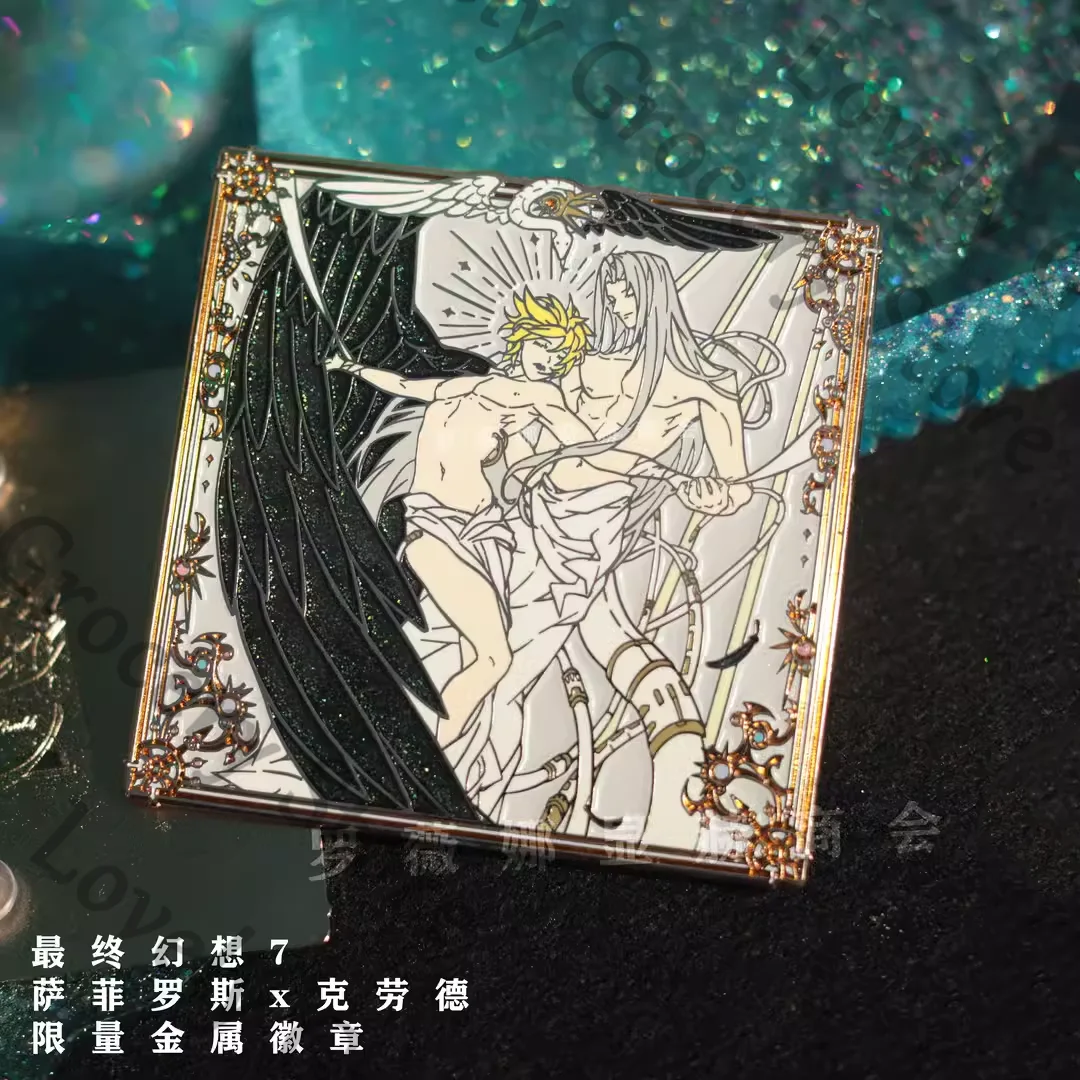 

Аниме Sephiroth Cloud Strife, металлическая брошь с героями мультфильмов, эмблема, аксессуар, значок Widget, орнамент, коллекция на Хэллоуин, подарок для фанатов