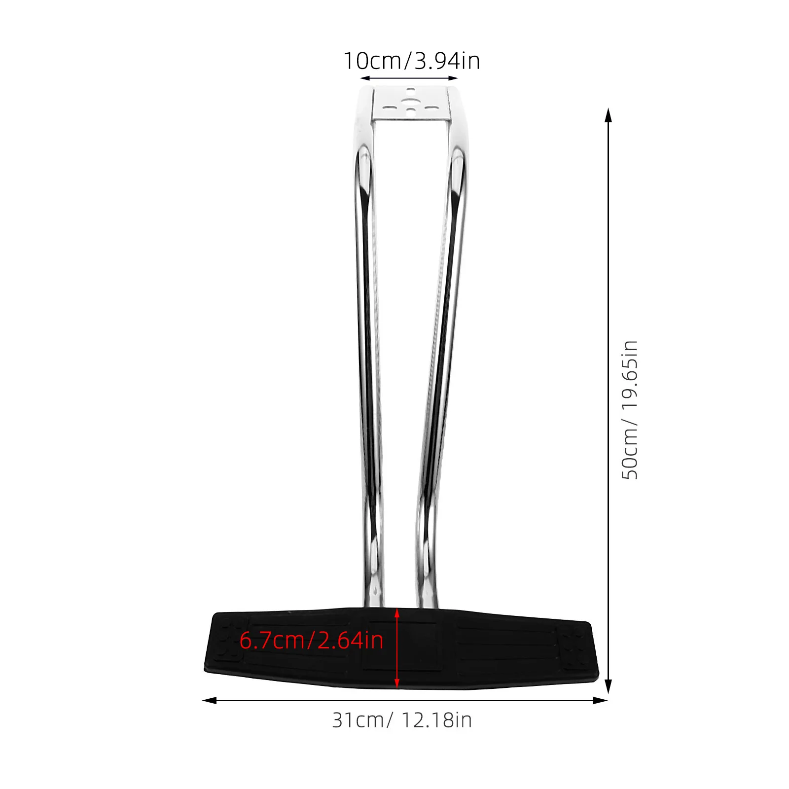 Descanso para Pés de Cadeira de Salão de Alta Resistência, Pedal de Aço Inoxidável, Substituição para Uso Profissional em Estilização de Cabelo