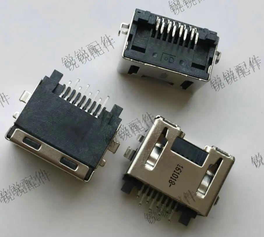 For audio RJ45 network port socket 8P8C countersunk board Reverse network cable socket RJ45 connector