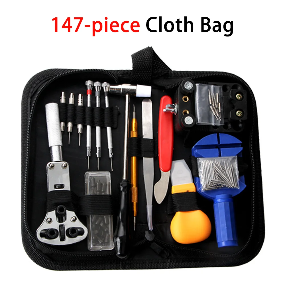 CHKJ-Kit de herramientas de reparación de relojes, removedor de pines de enlace, abridor de cajas, barra de resorte, relojero, juego de reparación de relojes Gereedschap