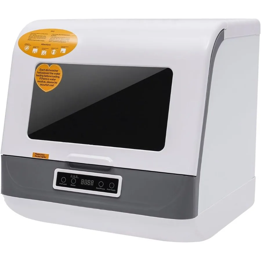 

Портативная настольная посудомоечная машина QUEWATSA с резервуаром для воды на 8 л для небольших домов, квартир, общежитий, лодок, кемперов, сушки на воздухе Clea