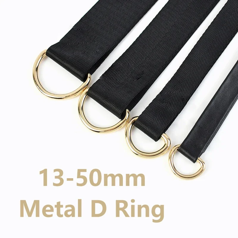 

10Pcs 13-50mm Metal D Ring Buckles for Backpack Strap Clasp Keychain Carabiner Rings Webbing Belt Buckle Dog Collar Hanger Loop
