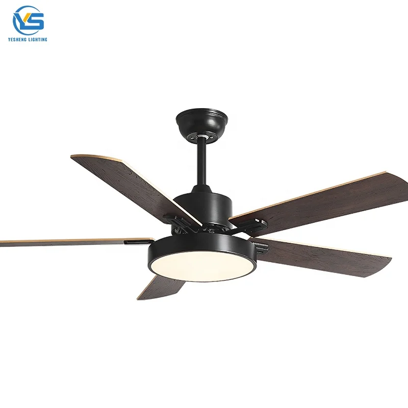 

724B 42/52 Inch Ceiling Fan with Light Kit with Remote Control 5 Blades MDF Fan Light