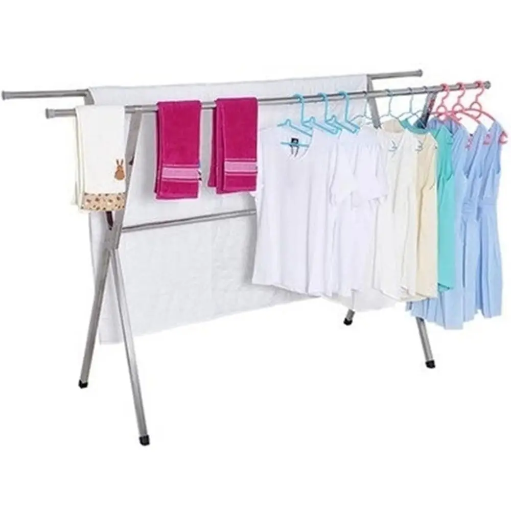 

Portable Folding Clothes Drying Rack, Suitable for Indoor or Outdoor Use, Ideal for Clothes and Towels, with Pulley System for 2