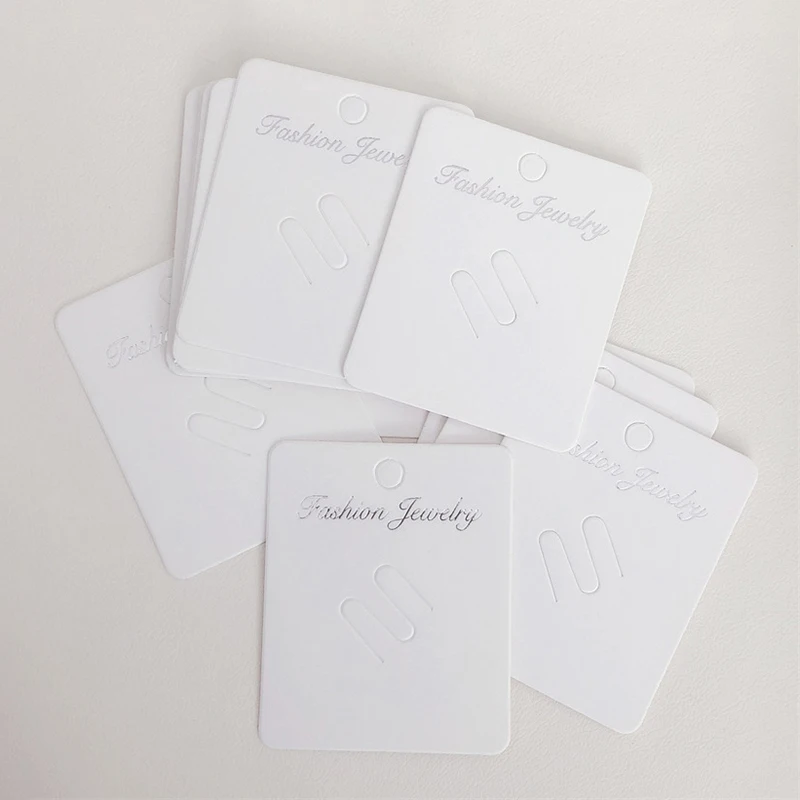 50 Stück Mode Broschen Display-Karten hochwertige Stifte leere Papier Tag Schmuck Verpackung Karten Verkauf hängen Preis Tag Karten