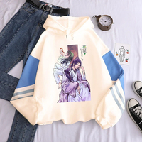 Anime The Apothecary Diaries Maomao Jinshi Printed Hooded Men Women Hoodies Patchwork Sweatshirt Harajuku Unisex Streetwear