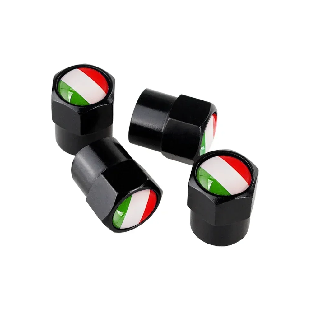 4PCS Italy Flag Car Wheel Tire Valve Caps Tyre Stem For Nissan Nismo Sylphy Sentra Qashqai Xtrail Altima Tiida Almera Teana