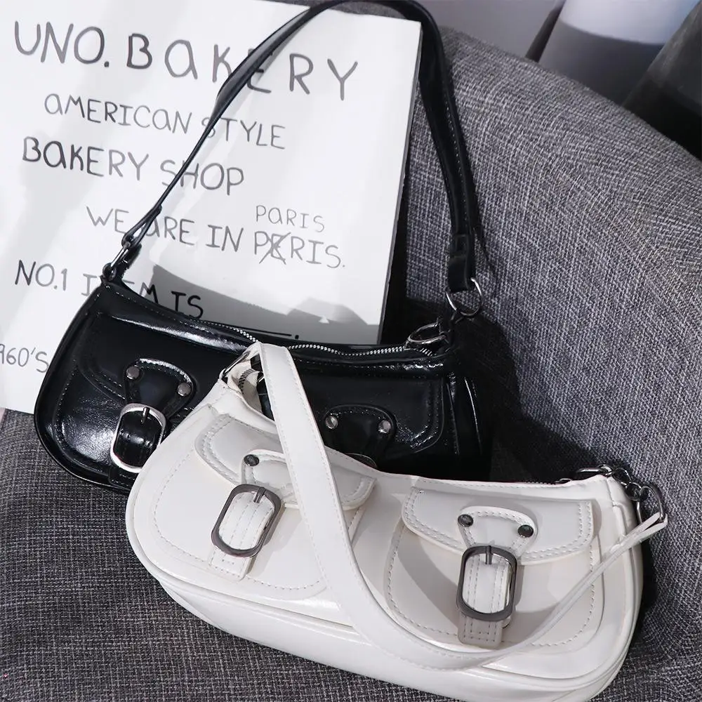 

Vintage New Design Buckle Armpit Bag Y2K Gothic Y2k Shoulder Bags Harajuku Punk Spicy Girls Handbag Female